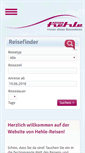 Mobile Screenshot of hehle-reisen.com