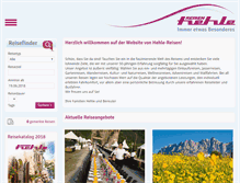 Tablet Screenshot of hehle-reisen.com